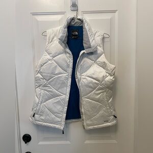 The North Face White Quilted Puffer Vest